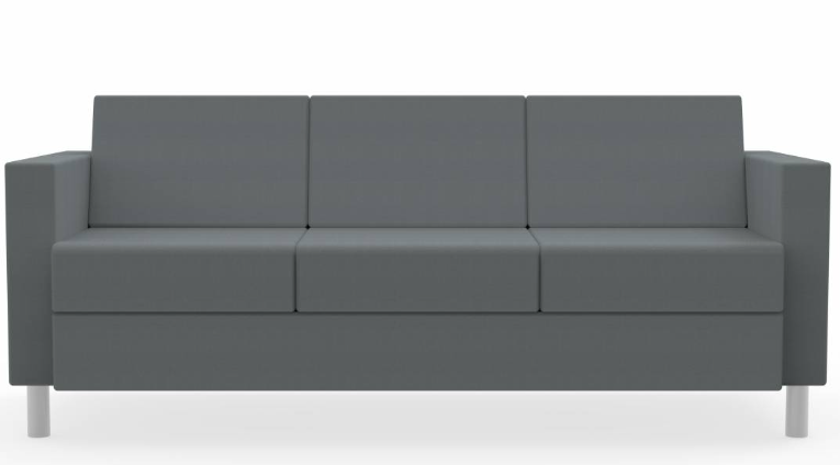 SOFA 3SEAT BLACK CITI