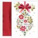 CARD GRTNG XMAS VINTAGE ORNAMNT 16PK 5-5/8X7-7/8