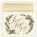 CARD GRTNG XMAS PEACE HPE JOY 16PK 5-5/8X7-7/8"