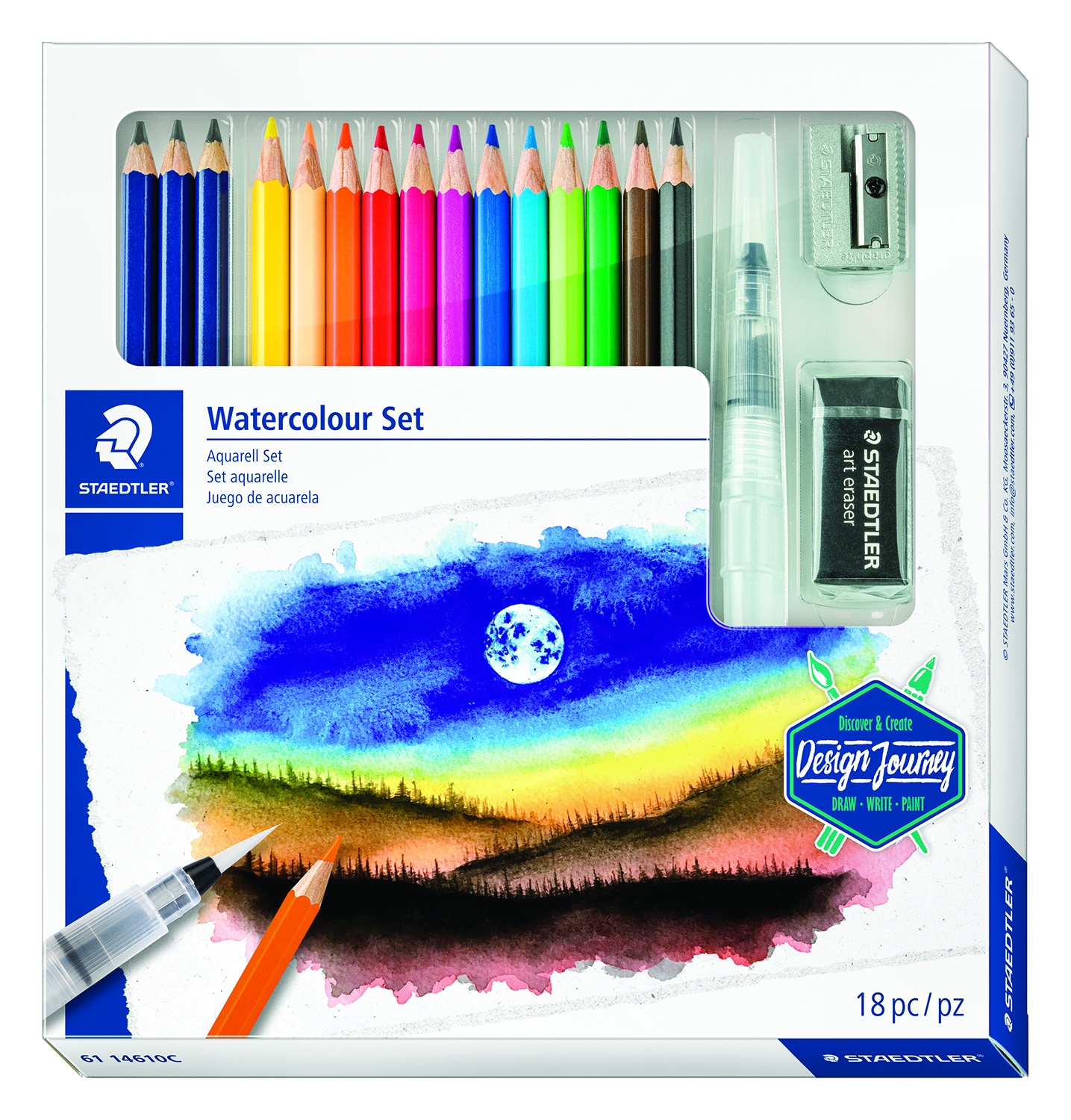 WATERCOLOUR PNCL SET 18PC