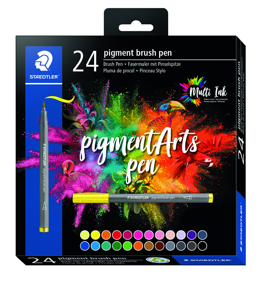 BRUSH PEN PIGMENT 24PK AT